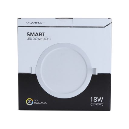 Aigostar - Dimbare LED Inbouw Lamp 18W/230V d. 22 cm Wi-Fi