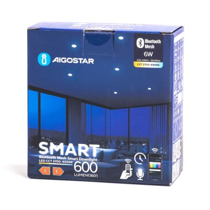 Aigostar - LED Buiten dimbaar Hangende plafondverlichting MESH LED/6W/230V 2700-6500K IP44 wit