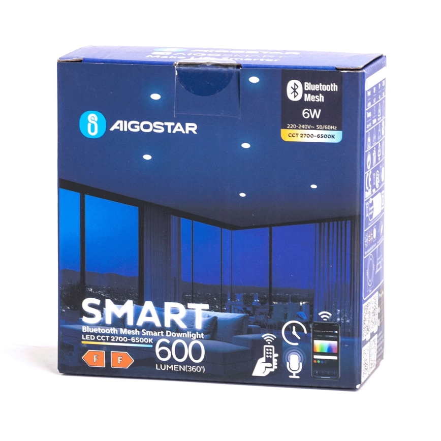 Aigostar - LED Buiten dimbaar Hangende plafondverlichting MESH LED/6W/230V 2700-6500K IP44 wit