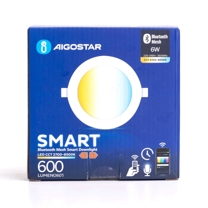 Aigostar - LED Buiten dimbaar Hangende plafondverlichting MESH LED/6W/230V 2700-6500K IP44 wit