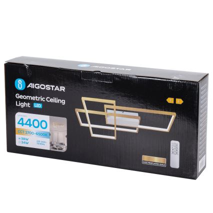 Aigostar - Dimbare LED plafondlamp LED/38W/230V 2700-6500K + afstandsbediening