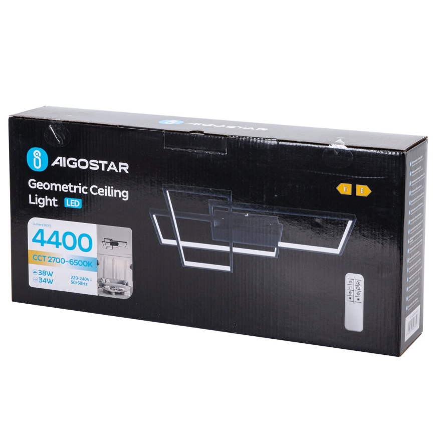 Aigostar - Dimbare LED Plafondlamp LED/38W/230V 2700-6500K + afstandsbediening