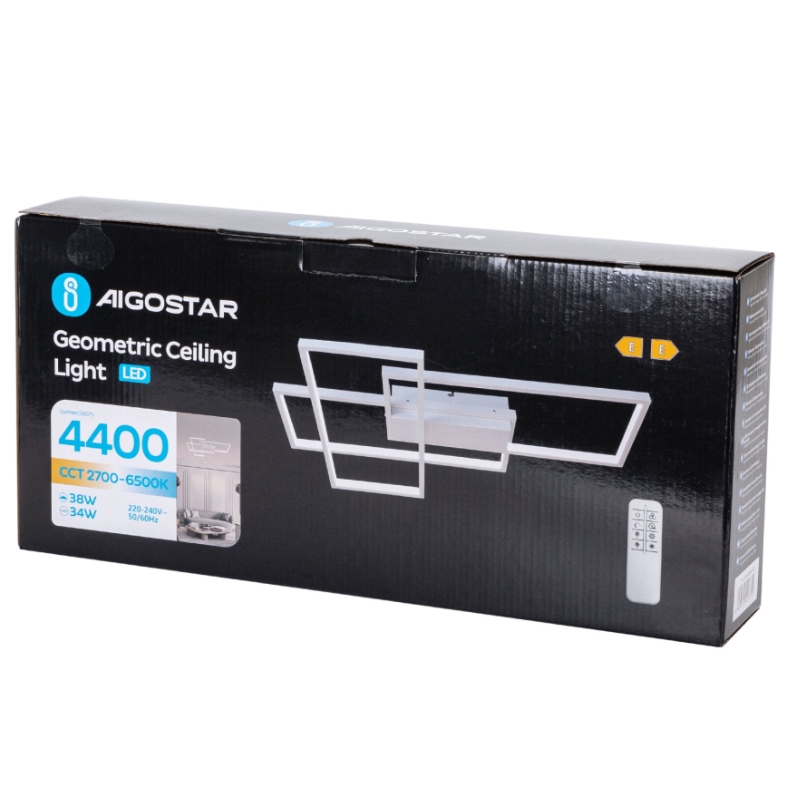 Aigostar - Dimbare LED Plafondlamp LED/38W/230V 2700-6500K + afstandsbediening