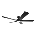 Aigostar - Dimbare LED-plafondventilator, 20W, 230V, 2700-6500K, 132 cm, zwart, met afstandsbediening