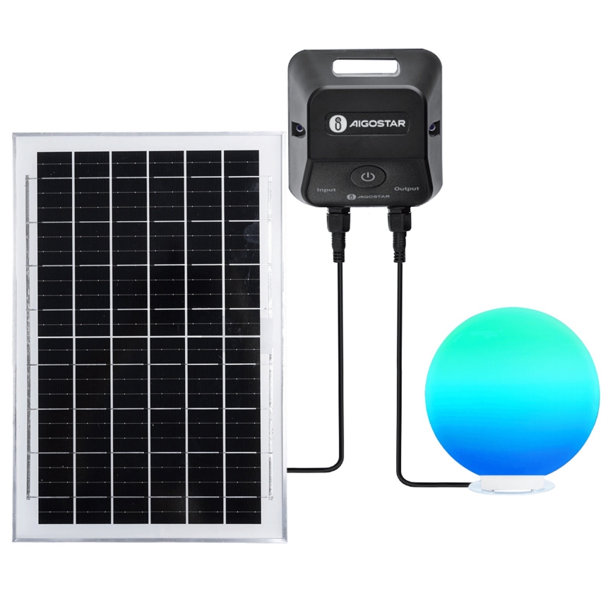 Aigostar - Dimbare LED RGB MESH buitenlamp LED/35W/3,7V 4000mAh 2700-6500K IP65 Ø 50 cm