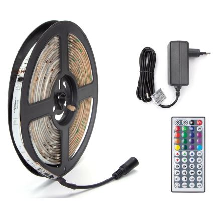 Aigostar - Dimbare LED RGB Strip voor Buiten 5m LED/24W/12/230V IP65