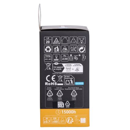 Aigostar - LED RGBW dimbare lamp A60 E27/10W/230V 3000K + afstandsbediening