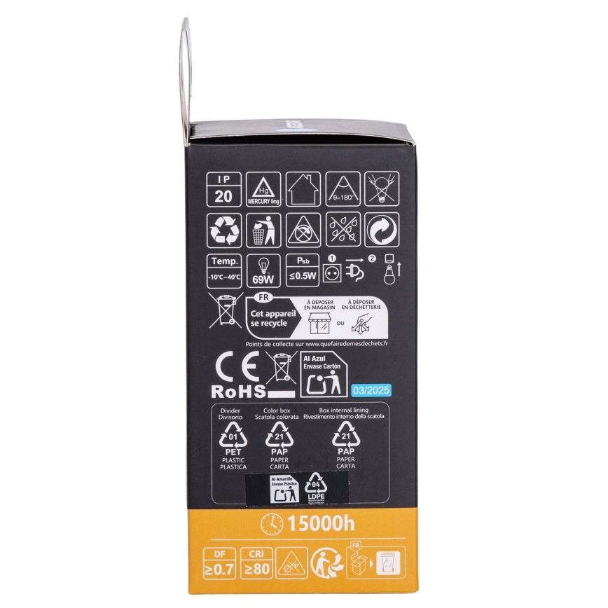 Aigostar - LED RGBW dimbare lamp A60 E27/10W/230V 3000K + afstandsbediening