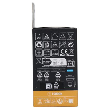 Aigostar - dimbare LED RGBW GU10-lamp, 4,8 W, 230 V, 3000 K + afstandsbediening