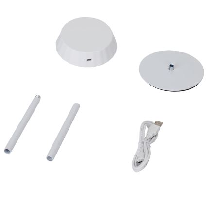 Aigostar - dimbare LED-tafellamp AMBIENT LED/2,4W/5V 3000-6500K wit