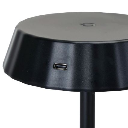 Aigostar - LED dimbare tafellamp AMBIENT LED/2,4W/5V 3000-6500K zwart 2000 mAh