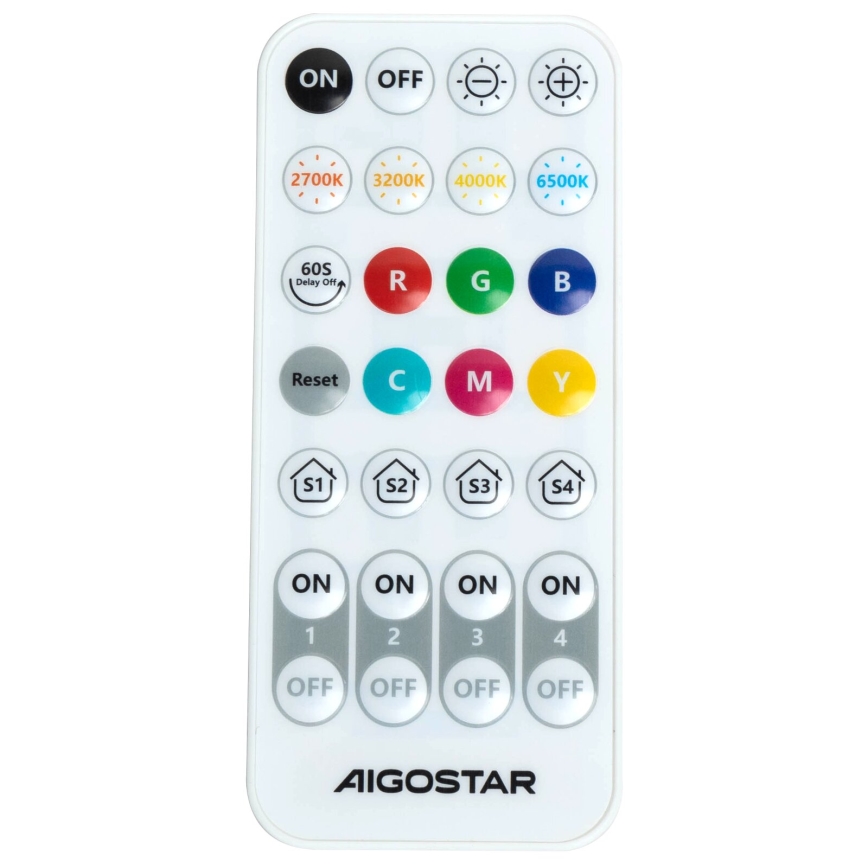 Aigostar - Dimbare LED wandverlichting MESH Smart LED/12W/230V 2700-6500K zwart