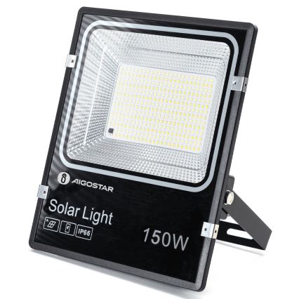 Aigostar - LED Dimbare zonne-schijnwerper LED/150W/3,2V 3000mAh 3000K/4000K/6500K IP66 + afstandsbediening