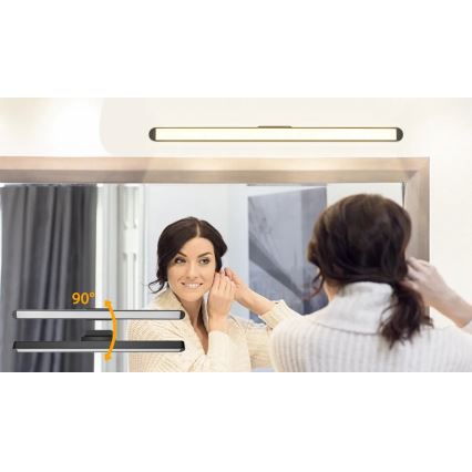 Aigostar - LED Dimbare oplaadbare spiegelverlichting LED/2,9W/5V 2000 mAh