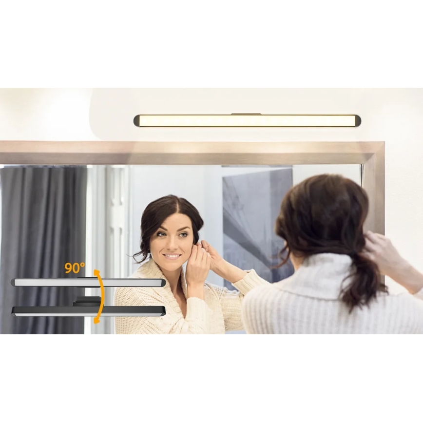 Aigostar - LED Dimbare oplaadbare spiegelverlichting LED/2,9W/5V 2000 mAh