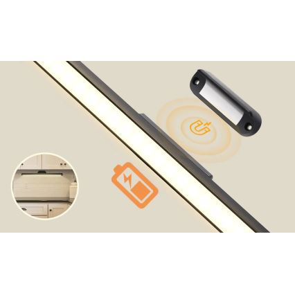 Aigostar - LED Dimbare oplaadbare spiegelverlichting LED/2,9W/5V 2000 mAh