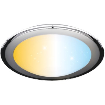 Aigostar - Dimbare plafondlamp LED/60W/230V 2700-6500K Ø 52,7 cm chroom + afstandsbediening