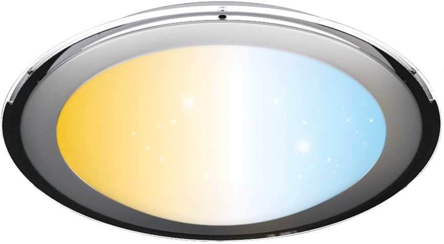 Aigostar - Dimbare plafondlamp LED/60W/230V 2700-6500K Ø 52,7 cm chroom + afstandsbediening