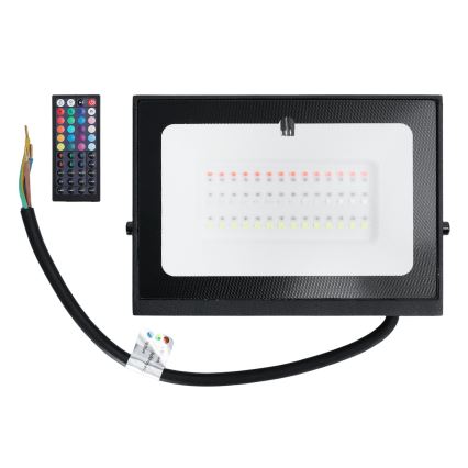 Aigostar - Dimbare RGB LED-schijnwerper LED/30W/230V IP65 + afstandsbediening