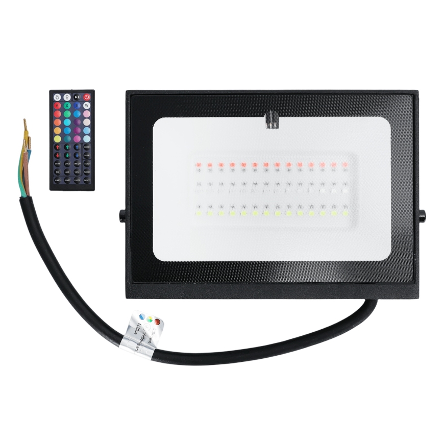 Aigostar - Dimbare RGB LED-schijnwerper LED/30W/230V IP65 + afstandsbediening