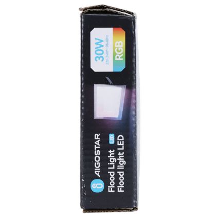 Aigostar - Dimbare RGB LED-schijnwerper LED/30W/230V IP65 + afstandsbediening