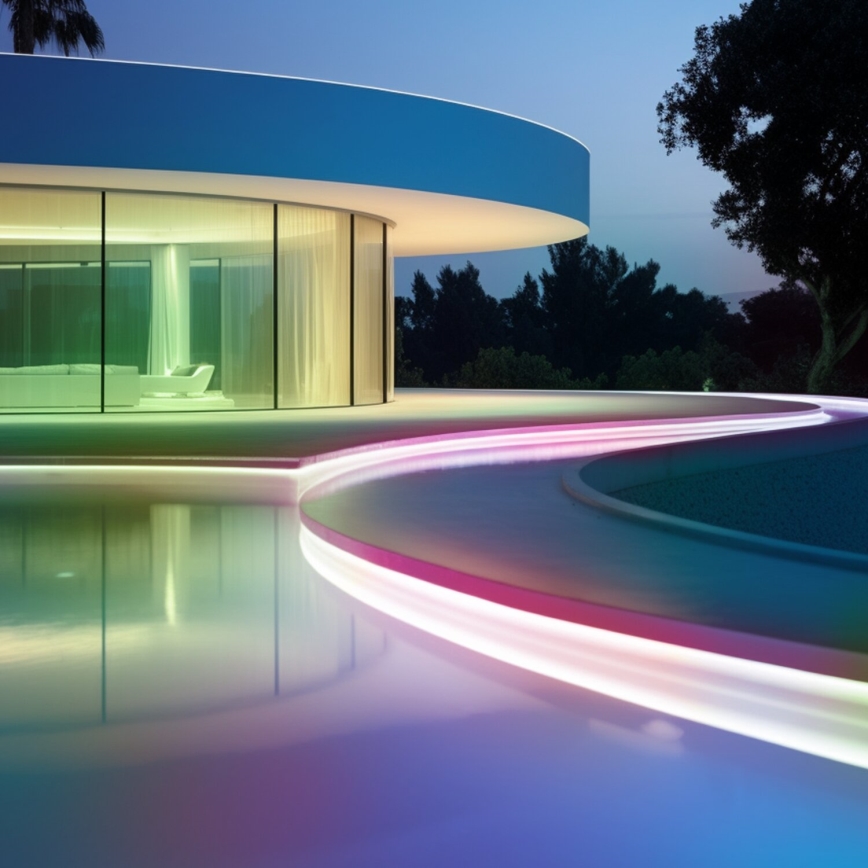 Aigostar - Dimbare RGB-LED-strip op zonne-energie LED/1,6W/3,2V 3+2m IP65 1800 mAh + afstandsbediening