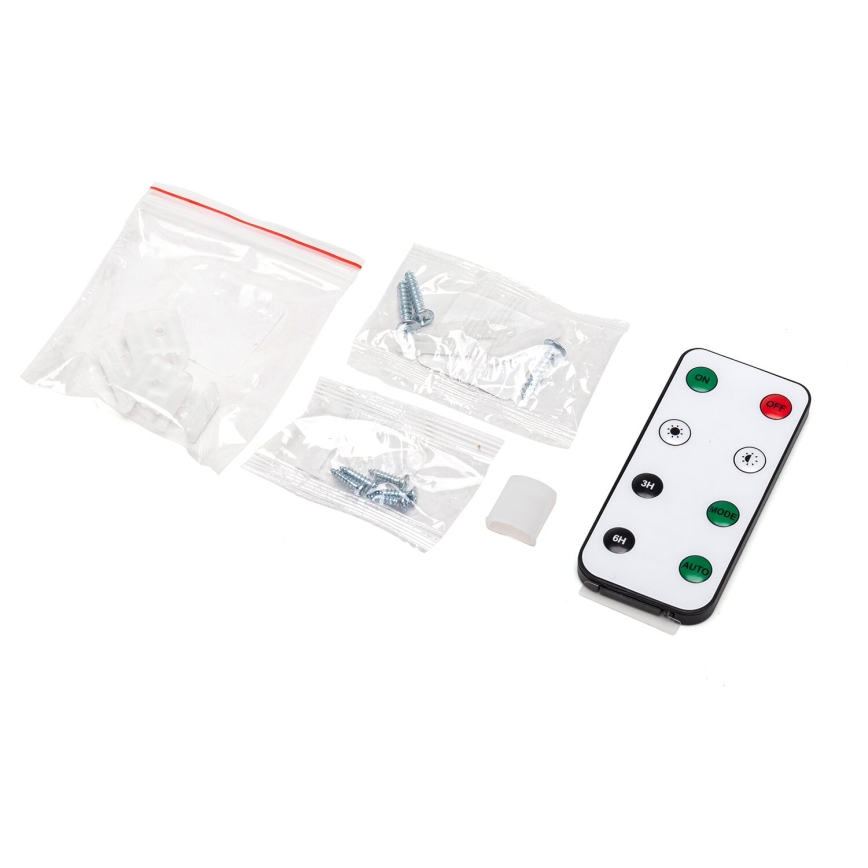 Aigostar - Dimbare RGB-LED-strip op zonne-energie LED/1,6W/3,2V 3+2m IP65 1800 mAh + afstandsbediening