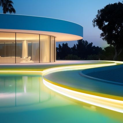 Aigostar - dimbare zonne-LED-strip LED/20W/3,2V 20 m 2700K IP65 20000 mAh + met afstandsbediening