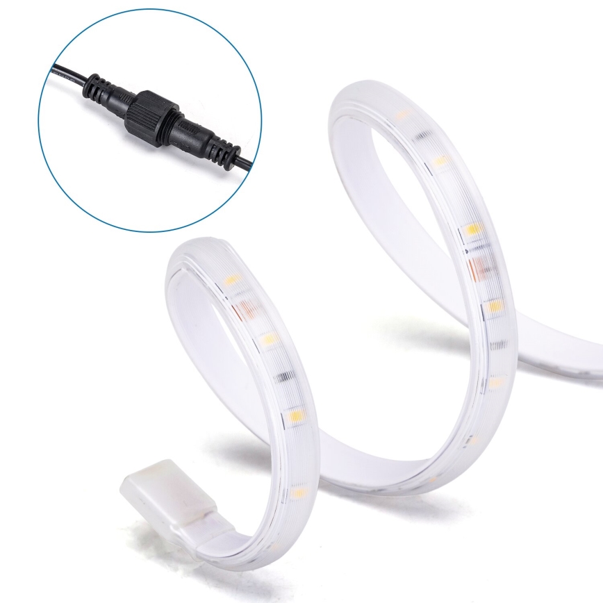 Aigostar - Dimbare zonne-LED-strip LED/20W/3,2V 20 m 6500K IP65 + afstandsbediening