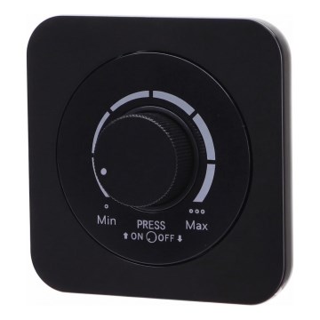 Aigostar - Dimmer met afdekraam 250V/10A zwart
