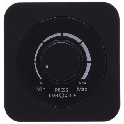 Aigostar - Dimmer met afdekraam 250V/10A zwart