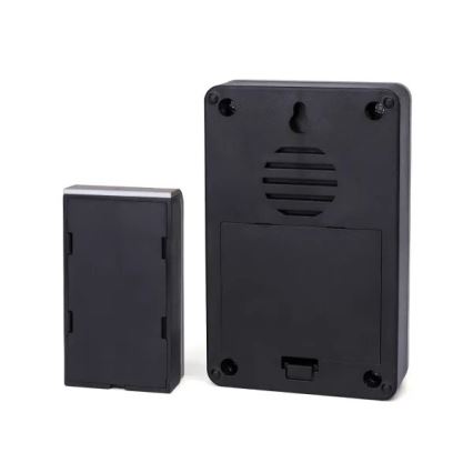 Aigostar - Draadloze deurbel 3xAA/12V IP44 zwart/koper