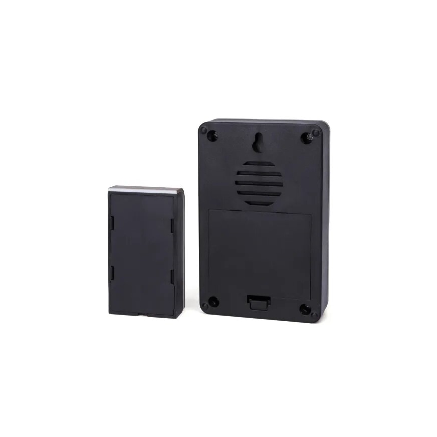 Aigostar - Draadloze deurbel 3xAA/12V IP44 zwart/koper
