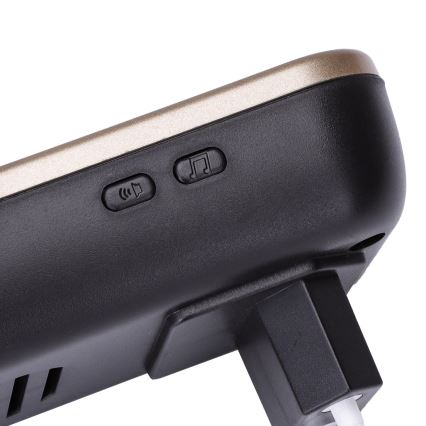 Aigostar - Draadloze deurbel met stekker 230V/12V IP44 zwart