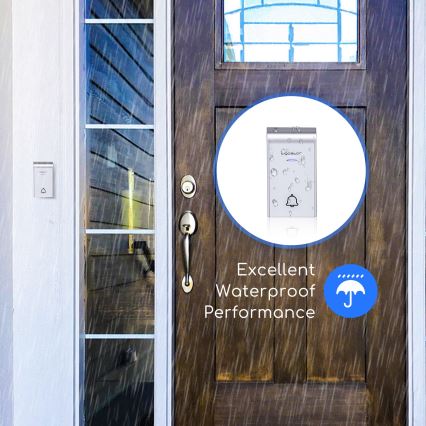 Aigostar - Draadloze deurbel voor stopcontact 230V/12V IP44 wit