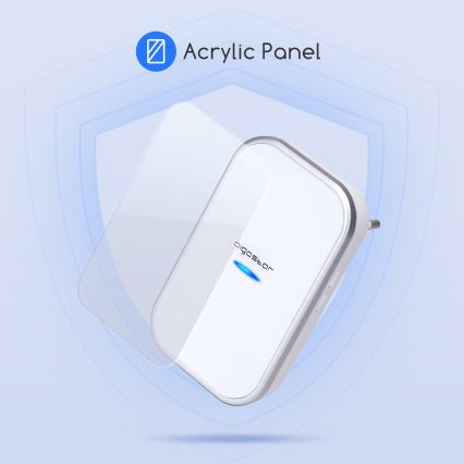 Aigostar - Draadloze deurbel voor stopcontact 230V/12V IP44 wit