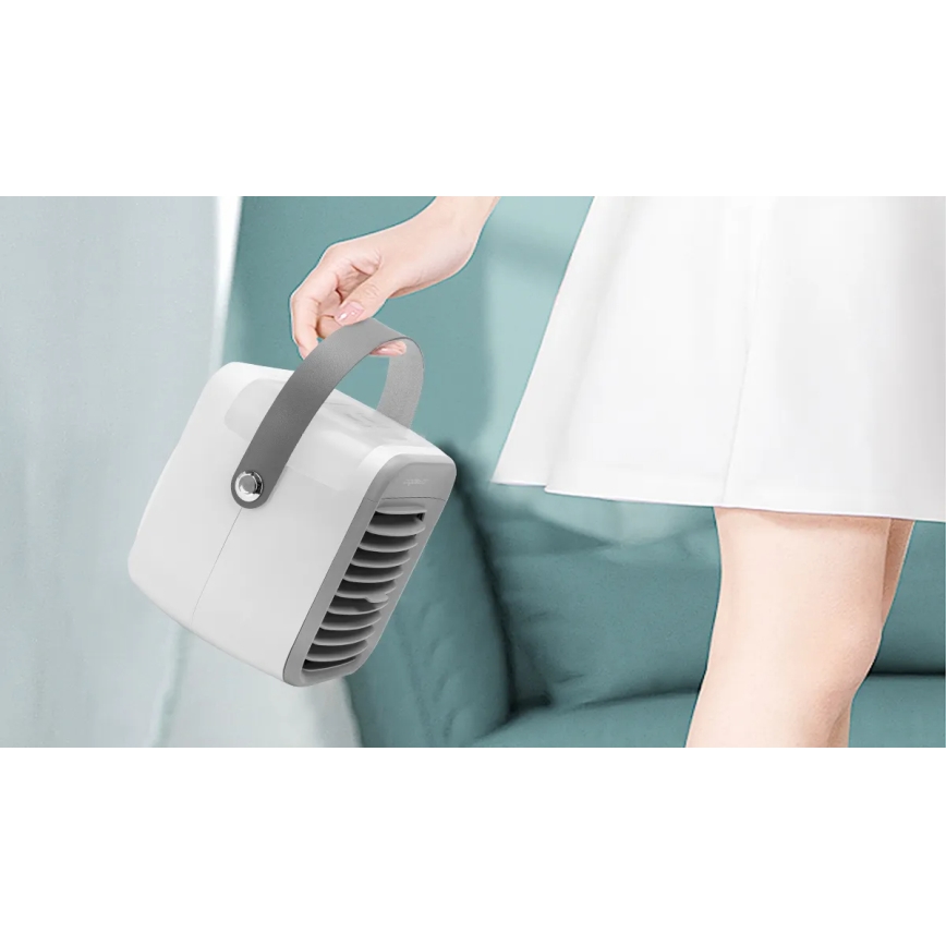 Aigostar - Draagbaar air cooler 8W/5V wit
