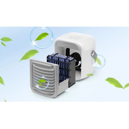 Aigostar - Draagbaar air cooler 8W/5V wit