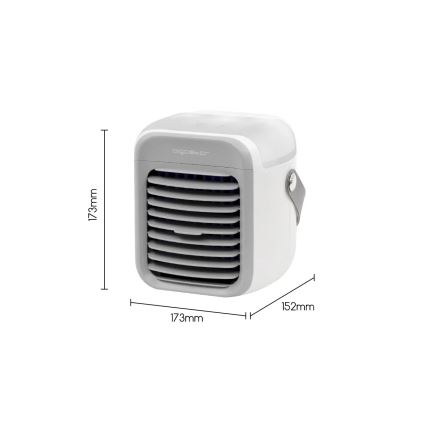 Aigostar - Draagbaar air cooler 8W/5V wit