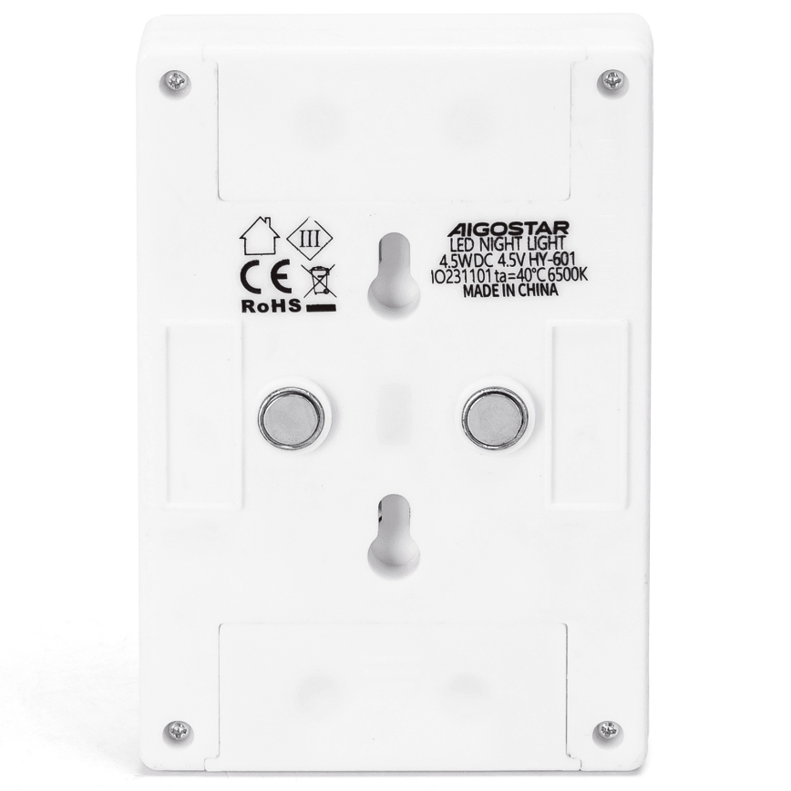 Aigostar - Draagbaar LED-nachtlampje LED/3xAAA 6500K