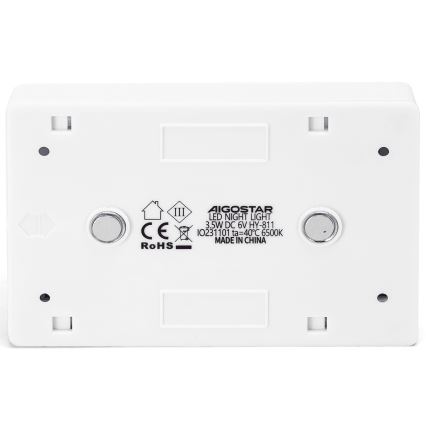 Aigostar - Draagbaar LED-nachtlampje LED/4xAAA 6500K