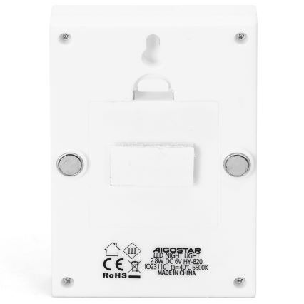 Aigostar - Draagbaar LED-nachtlampje LED/4xAAA 6500K