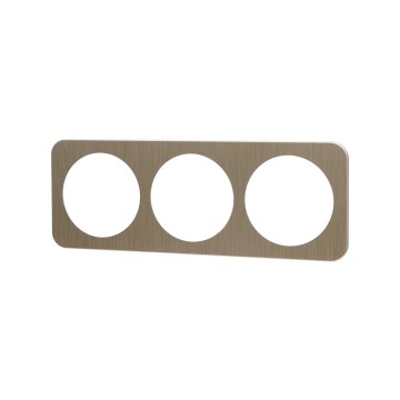 Aigostar - Driedelige aluminium lijst, goudkleurig
