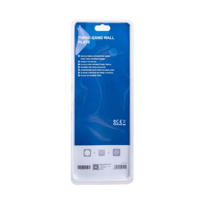 Aigostar - Driedelige aluminium lijst, goudkleurig