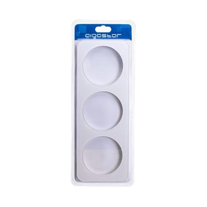Aigostar - Driedelige fotolijst met glas, wit