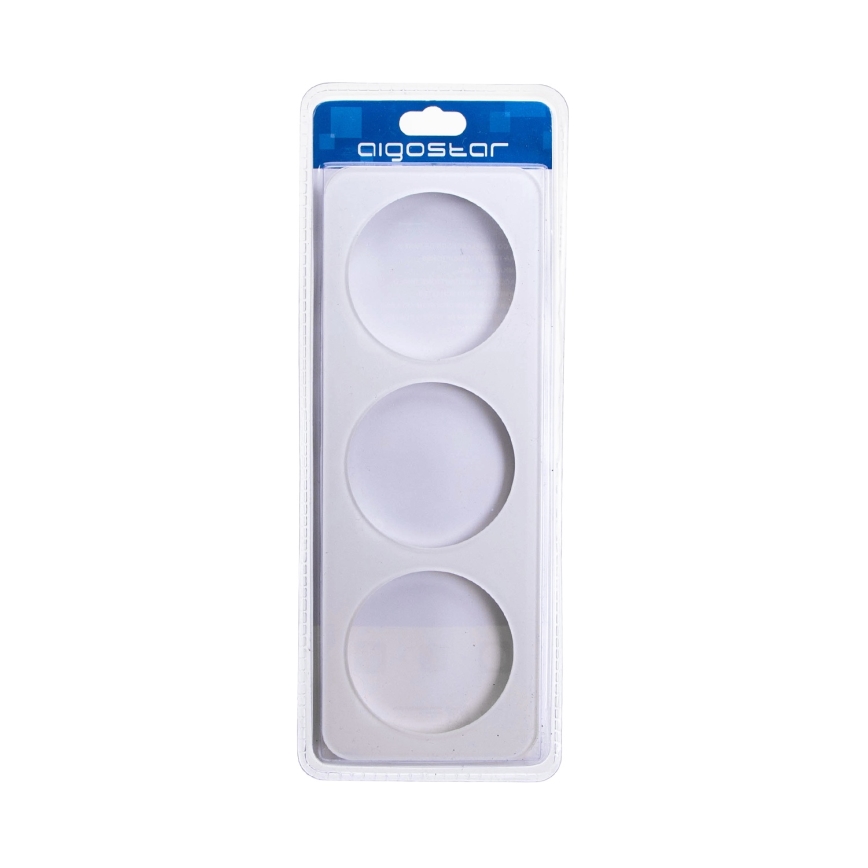 Aigostar - Driedelige fotolijst met glas, wit
