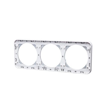 Aigostar - Drie-delige glazen fotolijst, wit