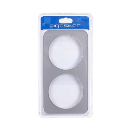Aigostar - Dubbele glazen fotolijst, zilver