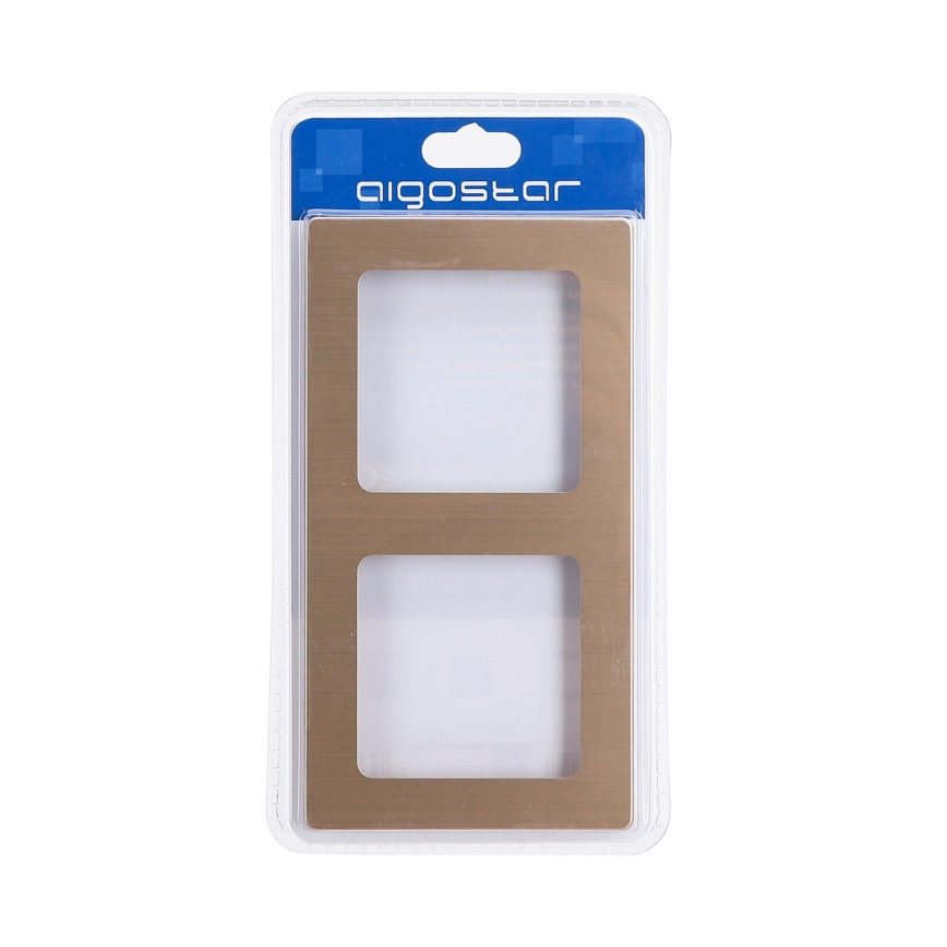 Aigostar - Dubbele aluminiumlijst, goudkleurig
