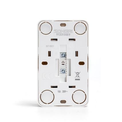 Aigostar - Dubbele wandcontactdoos SCHUKO 250V wit